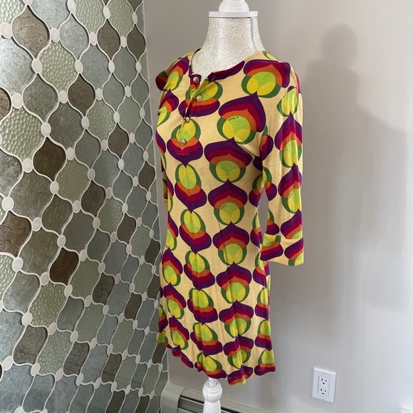 T-Bags Los Angeles printed boho dress Size Medium - Picture 2 of 9